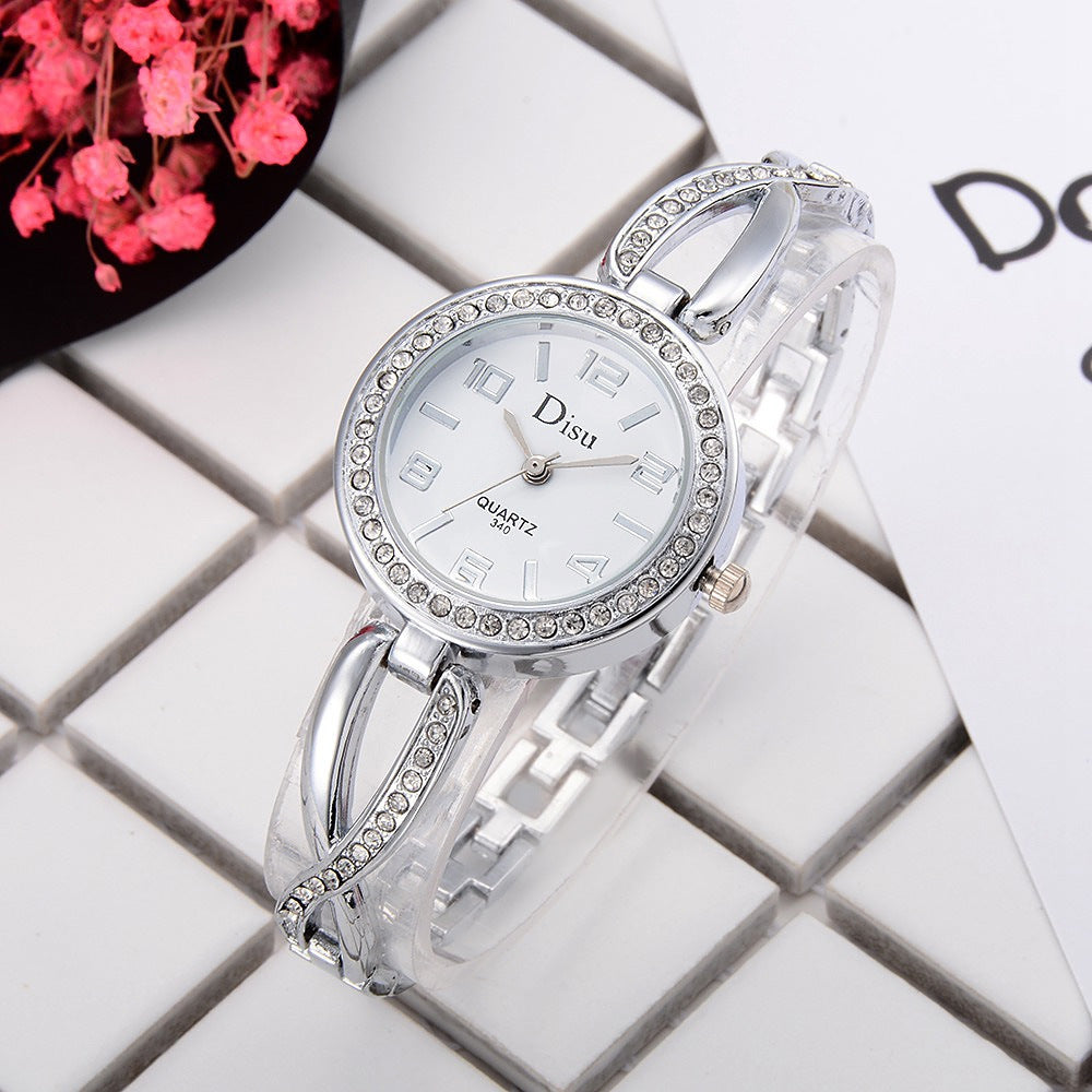 Disu Fashion Style Ladies Dress Quartz Alloy Bracelet Watch