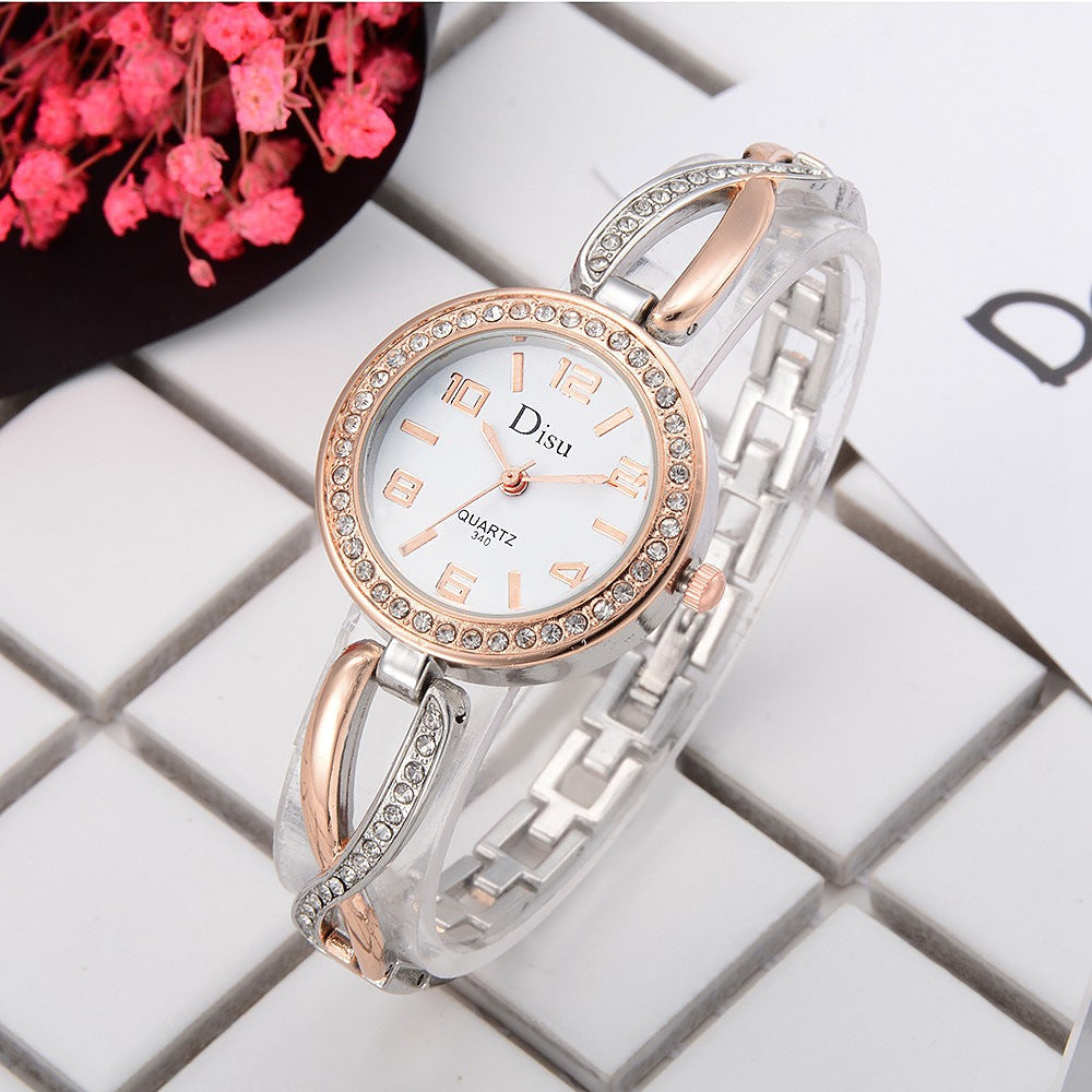 Disu Fashion Style Ladies Dress Quartz Alloy Bracelet Watch