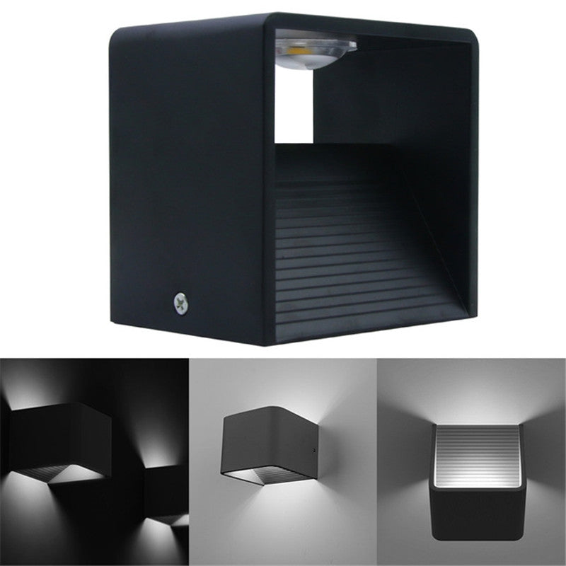 7W Modern Simple Style Square Aluminum LED Wall Lamp Indoor Decor