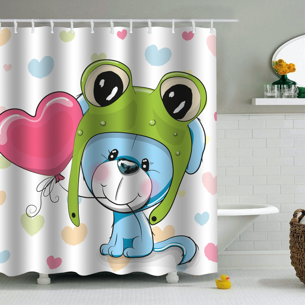 180 × 180cm Lovely Mouldproof Waterproof Shower Toilet Curtain Bathroom Partition