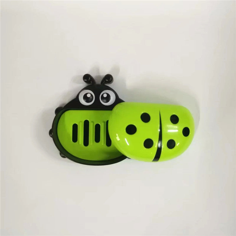 Cute Cartoon Ladybug Soap Box for Storage