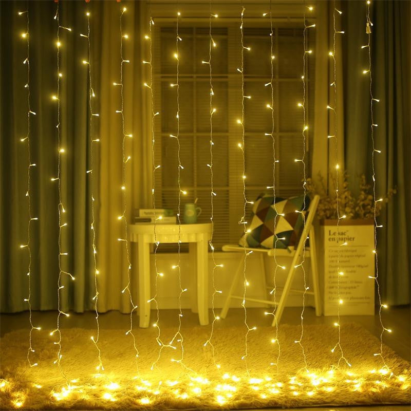 3M x 3M 8-modes 304pcs-Lights String Warm White Decorative Light