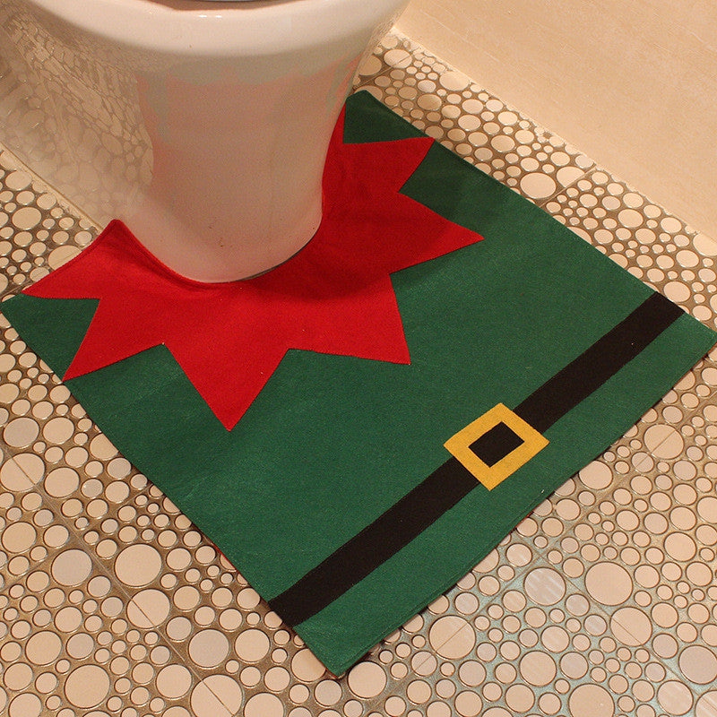 Creative Christmas Decoration 3PCS Wizard Toilet Cover Sets