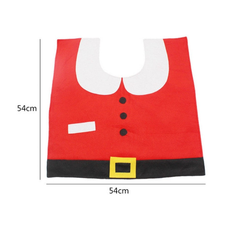 Creative Christmas Decoration 3PCS Santa Claus Toilet Cover Sets