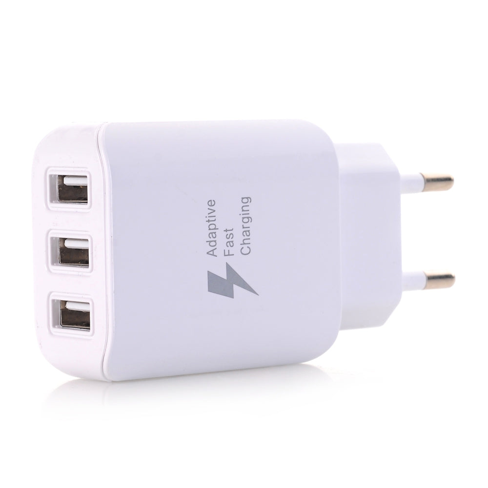 3 USB Wall Charger Travel Adapter Fast Charging + Quick Charge Micro USB Data Charging Cable 100cm