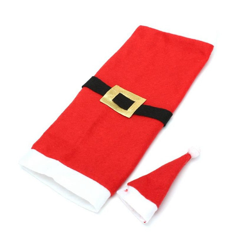 Christmas Decoration Wine Bottle Clothes with Belt