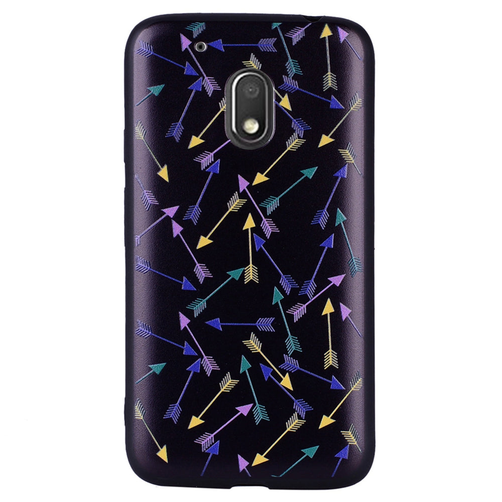 Case For Moto G4 Play Colorful Arrow  Design Soft TPU Phone Protection Shell