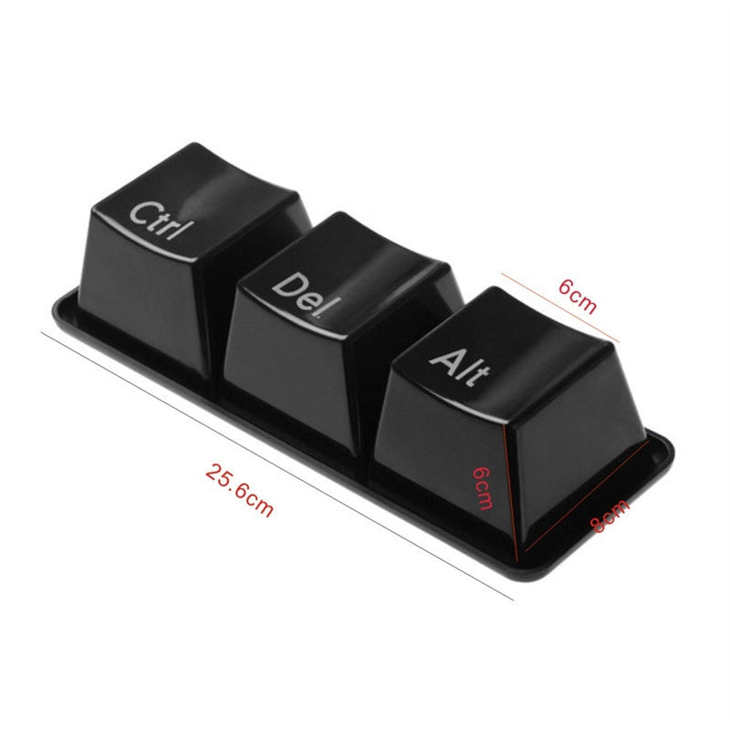 3PCS Creative Keyboard Keys Shape Cup Mugs