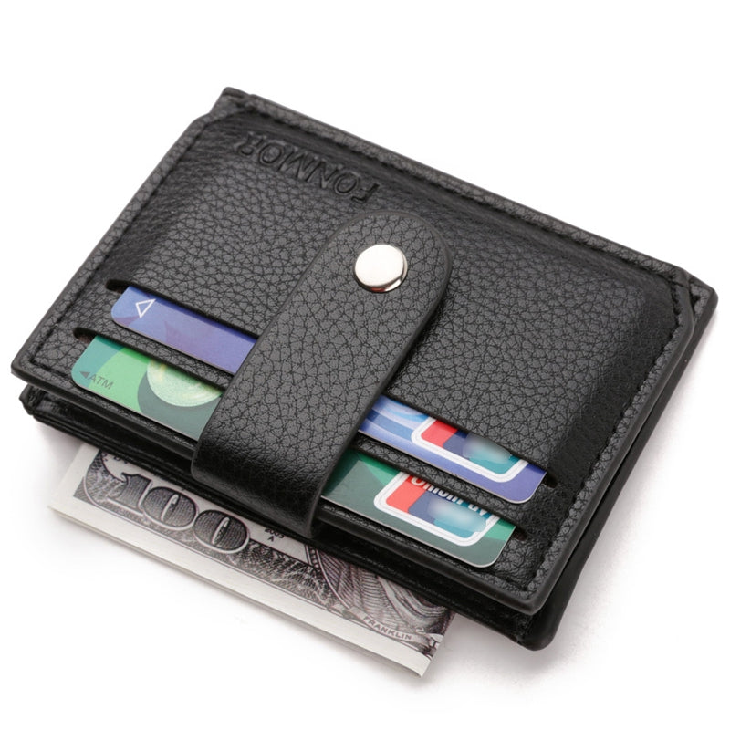 Business Men Wallet with Zipper Coin Pocket Designer Men Purse Card Holder