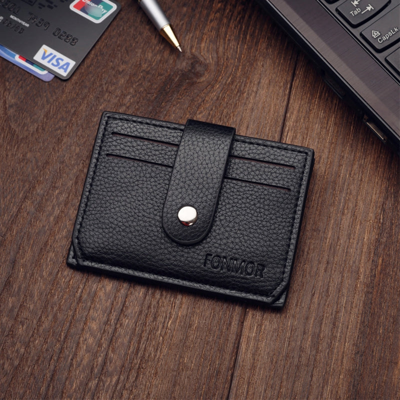 Business Men Wallet with Zipper Coin Pocket Designer Men Purse Card Holder