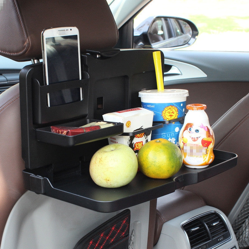 Auto Car Back Seat Folding Table Drink Food Cup Tray Holder