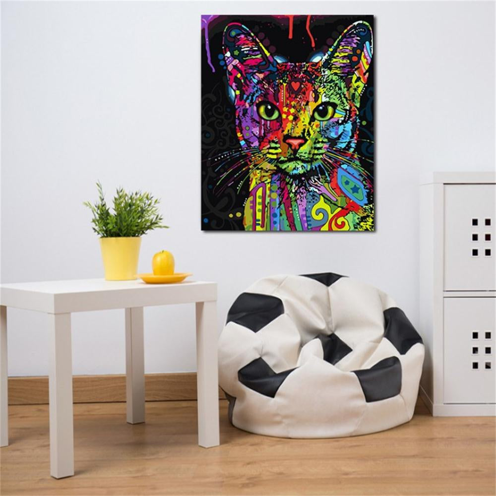 Cat Modelling Modern Living Room Contracted Animal Drawing