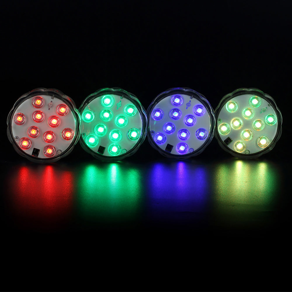 BRELONG 10LED Remote Control Color Dive Lights Bars Holiday Decoration 2pcs