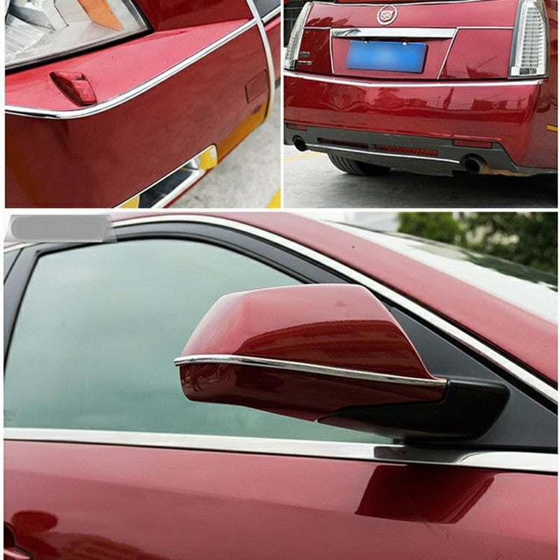 8m Universal Car Chrome Protection Wheel Edge Decoration Collision Strips