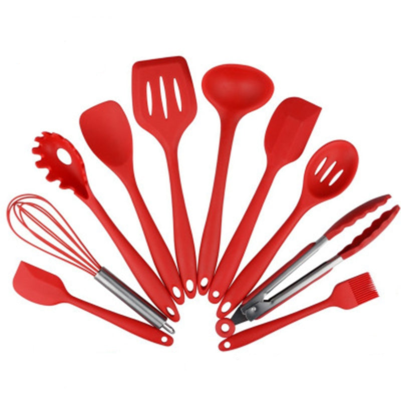 10 Pieces Silicone Kitchen Heat Resistant Cooking Utensil Set