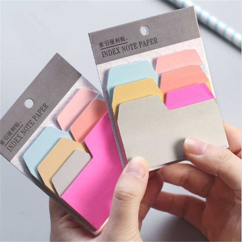 1PC Colourful Sticky Notes Post It Memo Pads