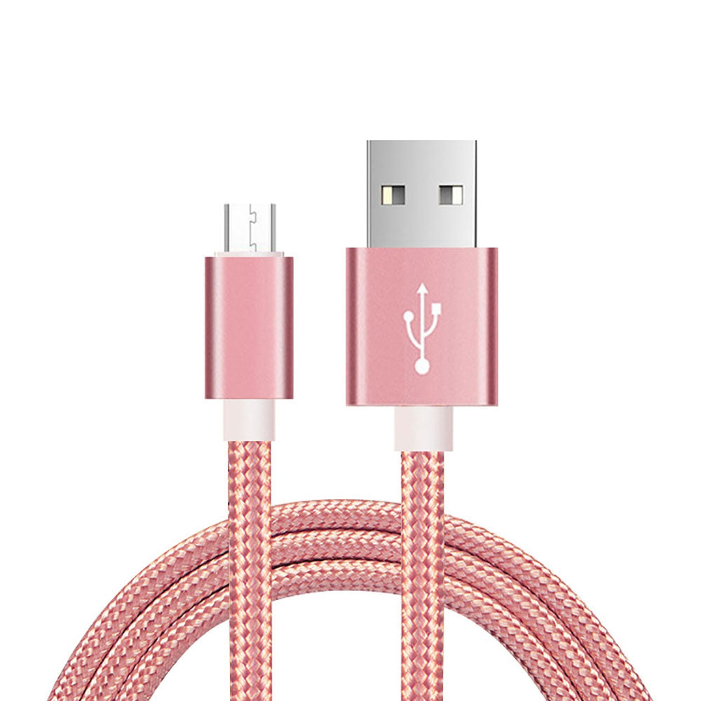 1M Nylon Micro USB Charger Cable for Android Mobile Phone