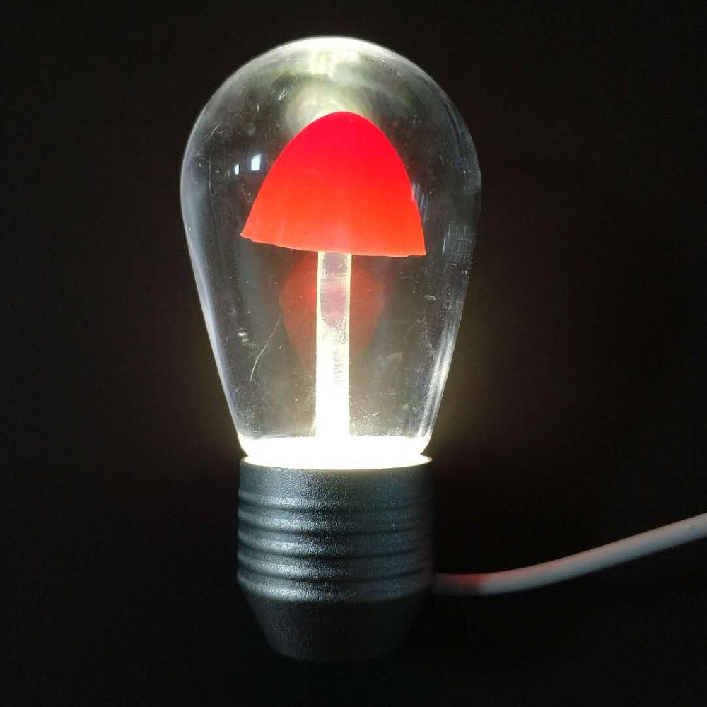 1pcs USB 5V Mushroom Night Bulb White Desk Reading Lamp 3 stage Dimming  Portable Mobile