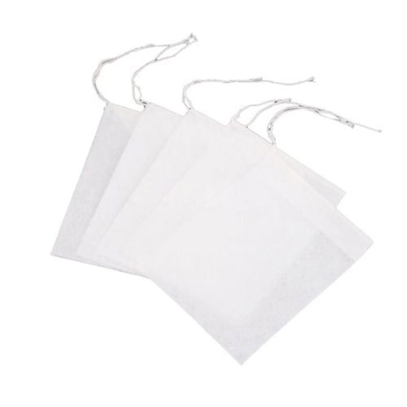100pcs/Lot New Non-Woven Fabrics Empty Tea Bag with String Heal Filter Paper