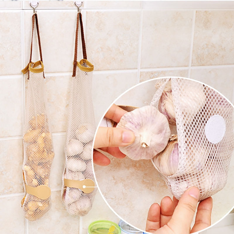 DIHE Food Storage Bag Reticular Portable Kitchen Supplies