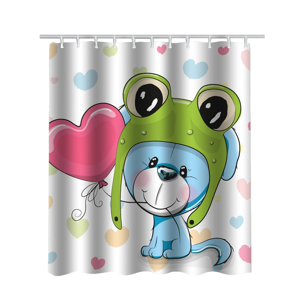 180 × 180cm Lovely Mouldproof Waterproof Shower Toilet Curtain Bathroom Partition