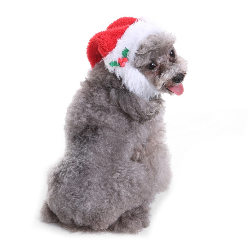 Comfort  Christmas Hat Dog Cat Costume