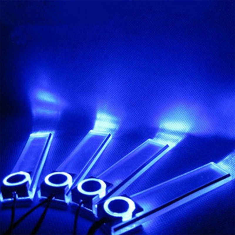 Car Styling Interior Dash Floor Foot 4-In-1 LED Decoration Light Atmosphere Lamp