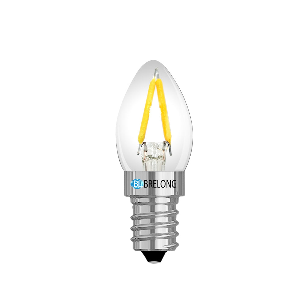 BRELONG 2W LED Filament Bulb E12 220V 1PCS