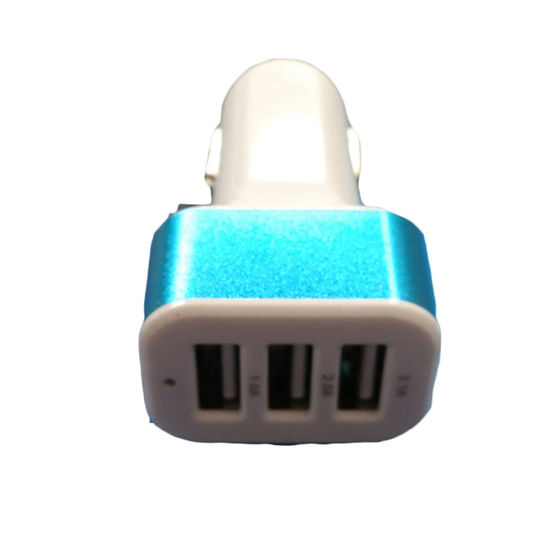 2A 3 USB Aluminum Alloy Car Charger on Board