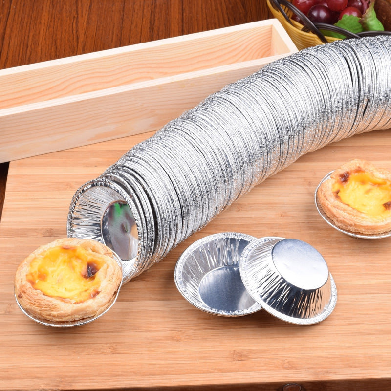 DIHE Tin Foil Tart Cup Health Safety Waterproofing 50PCS