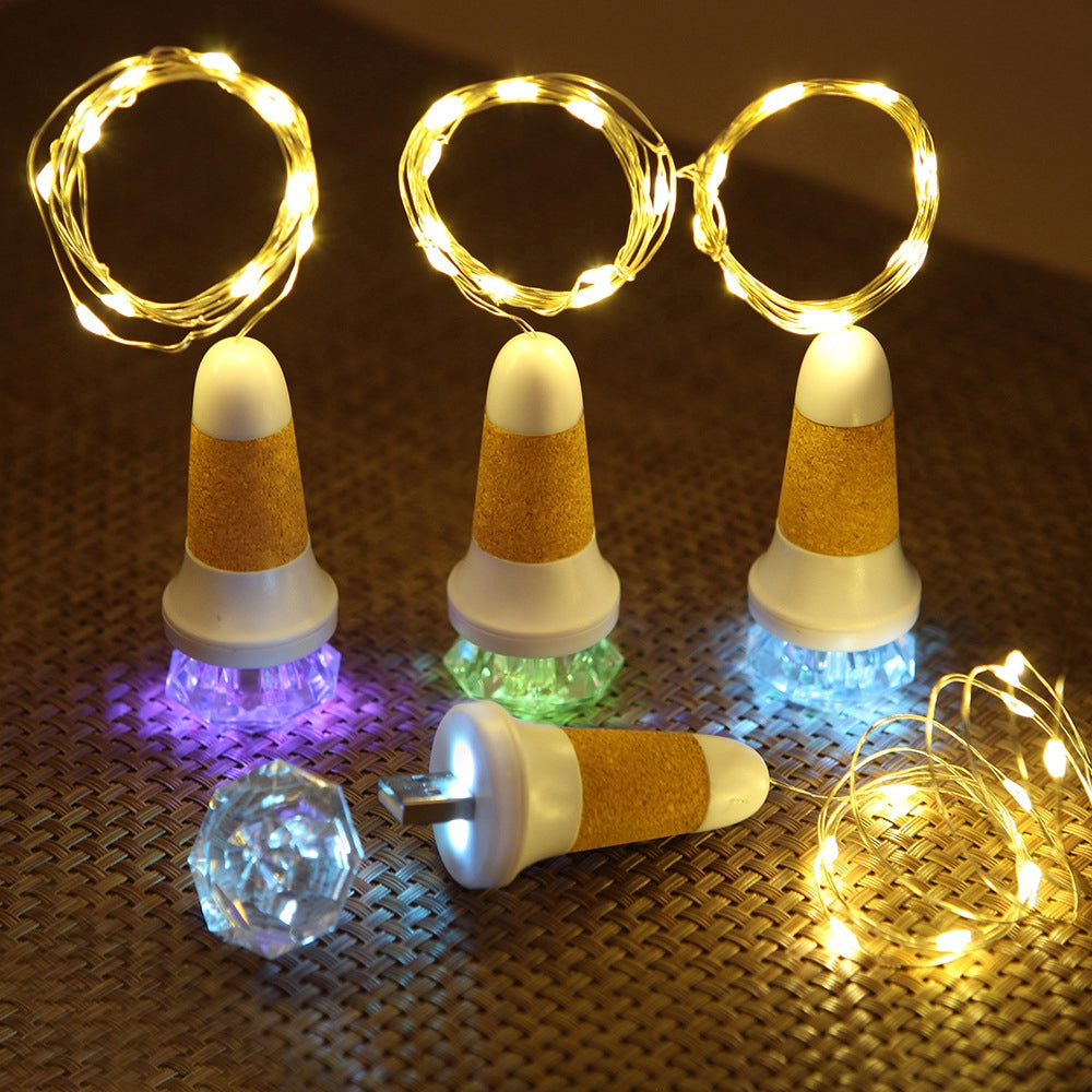BRELONG LED Cork Copper Light String USB Charging LED Bottle Light 1PC