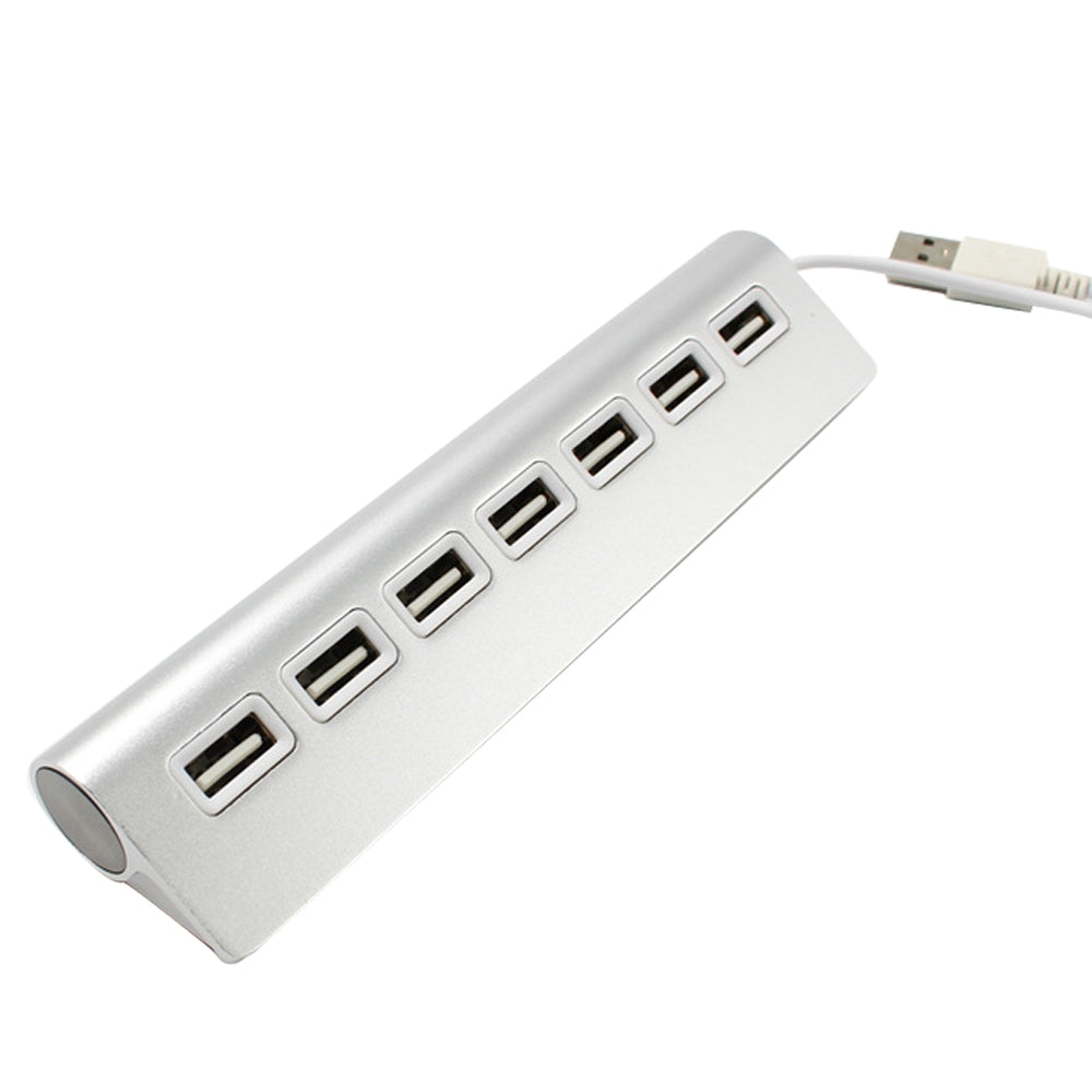7-Port Aluminum Alloy USB2.0 Hub