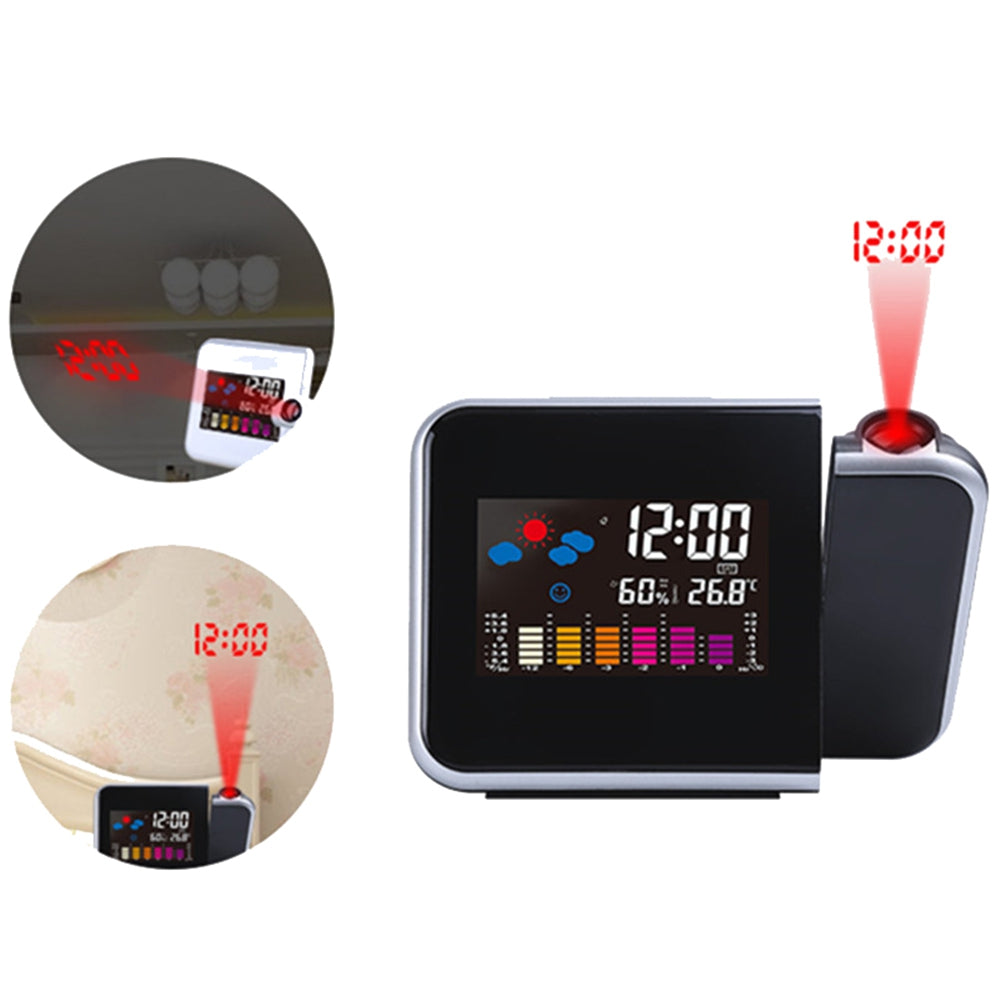 Creative Projection Calendar Multi-function Color Meteorological Electronic Alarm Clock