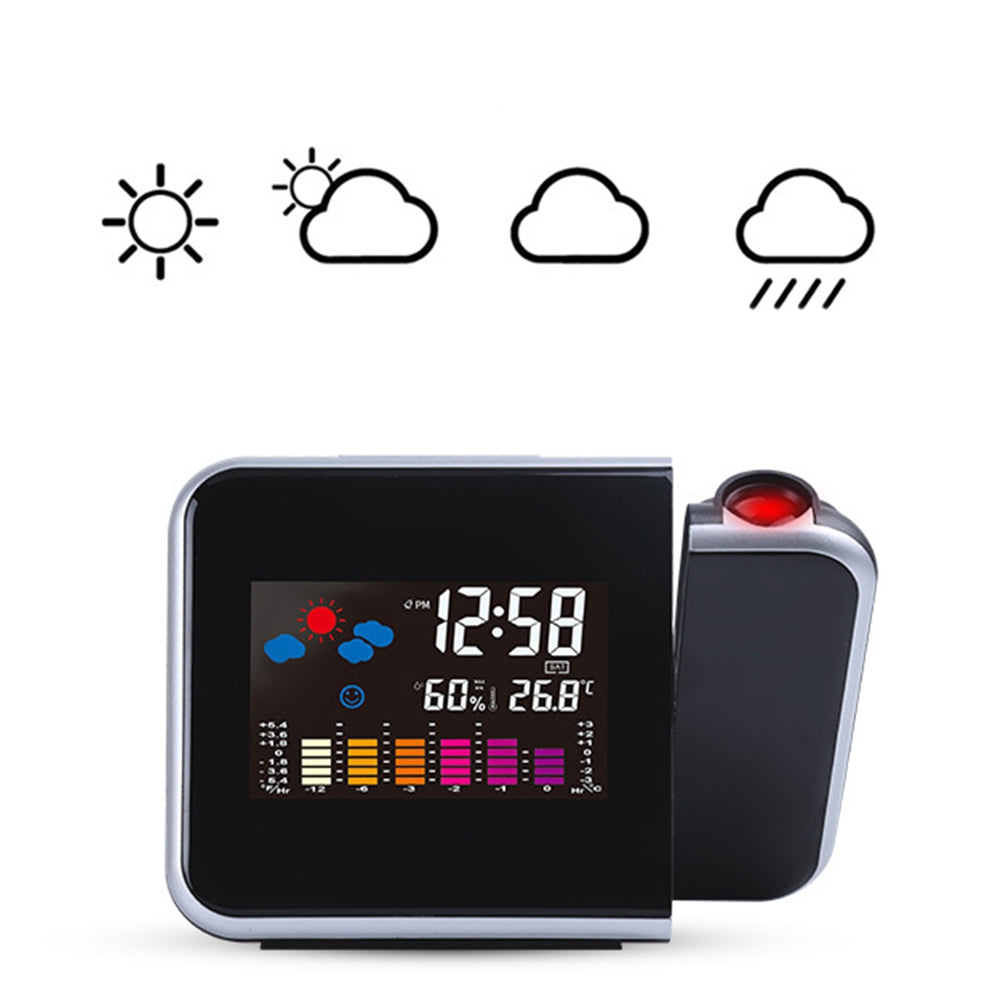 Creative Projection Calendar Multi-function Color Meteorological Electronic Alarm Clock