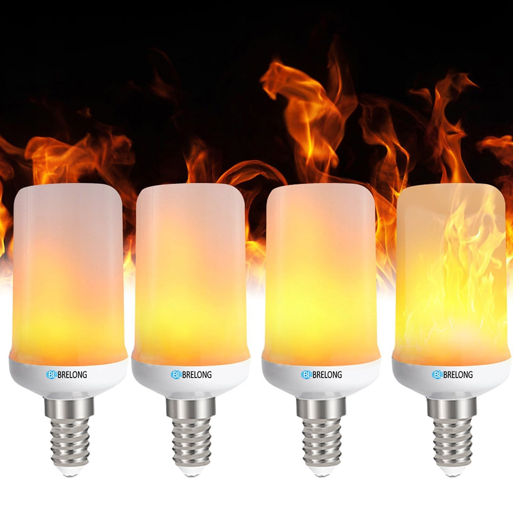 BRELONG E14 LED Flame Light Bulb Emulation Flaming 3 mode Decorative Lamp  -  E14
