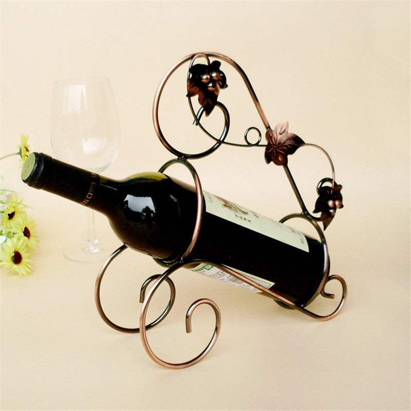 Creative Iron Art Vintage Wine Cup Rack Home Decoration