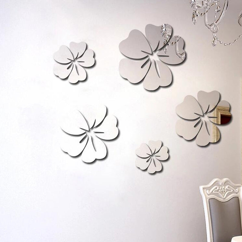 3D Acrylic DIY Mirror Wall Stickers for Home Wall Decoration