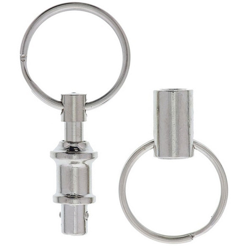 2PCS Outdoor Double Side Detachable Key Ring