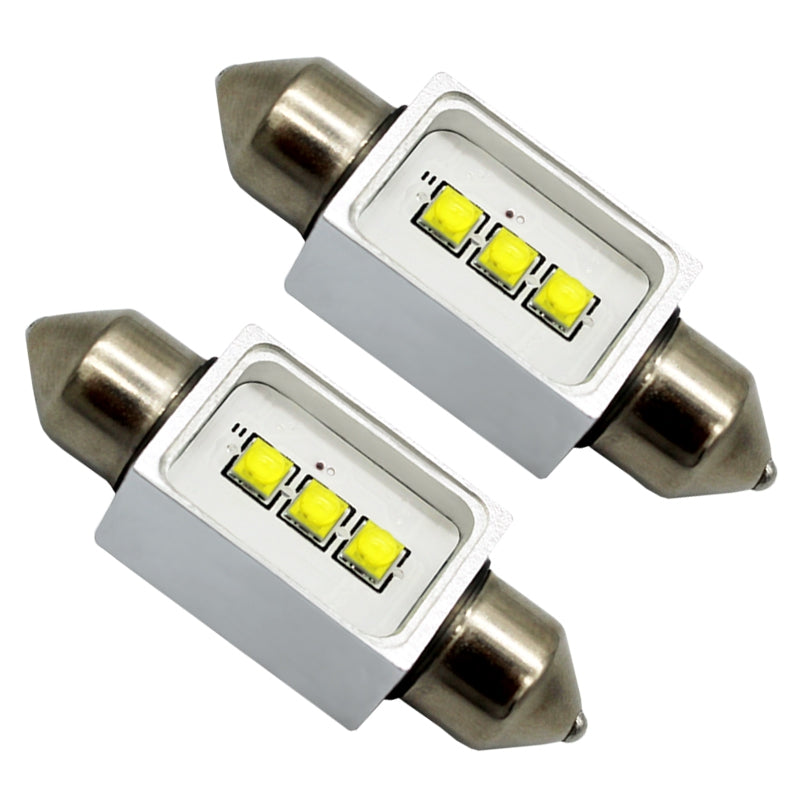 2PCS W5W / 36MM 9W LED Car Interior Reading Light