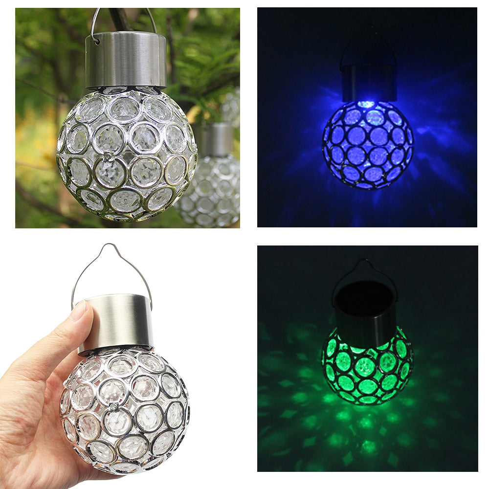 BRELONG LED Solar Garden Hanging Light  Control Induction Lluminous Magic Ball