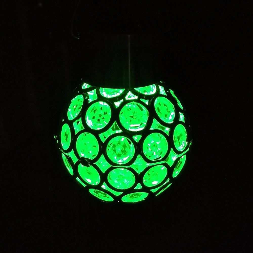 BRELONG LED Solar Garden Hanging Light  Control Induction Lluminous Magic Ball