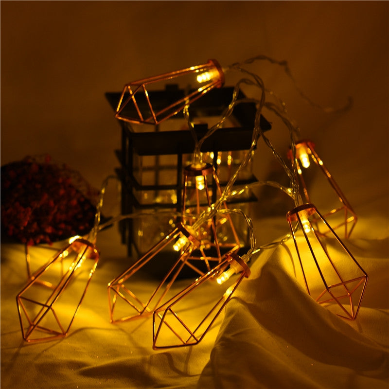 1.5M String Light LED Diamond Shaped Outdoors Bedroom Decor 10PCS