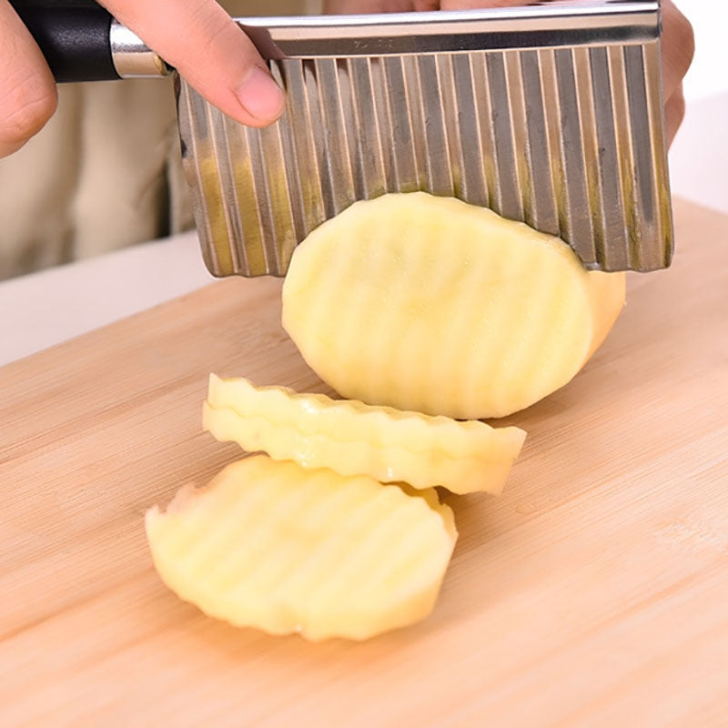 DIHE Wave Shaped Potato Cutter Stainless Steel Knife