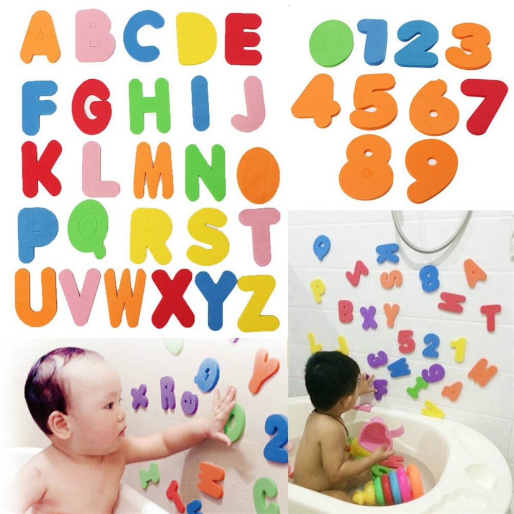 Alphabet Swimming and Bath Toys