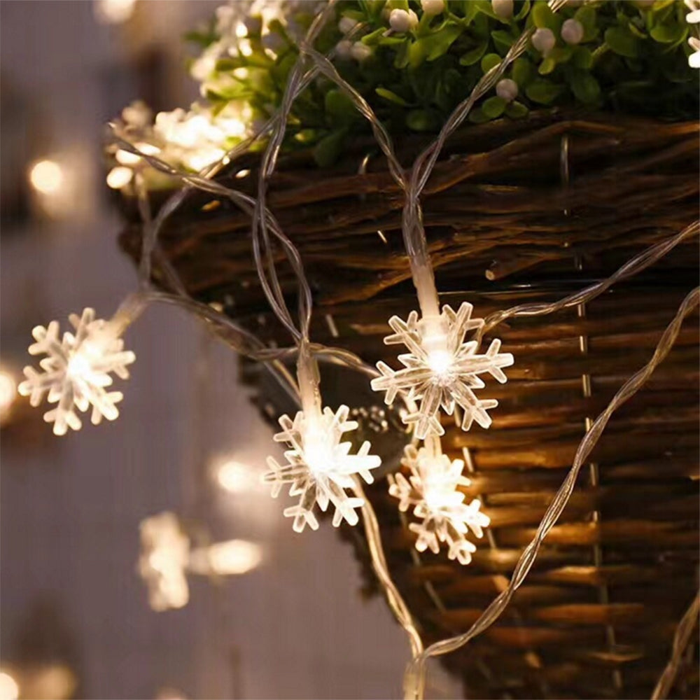 BRELONG LED Snowflake String Festival Lights Decorative Lights 30LED