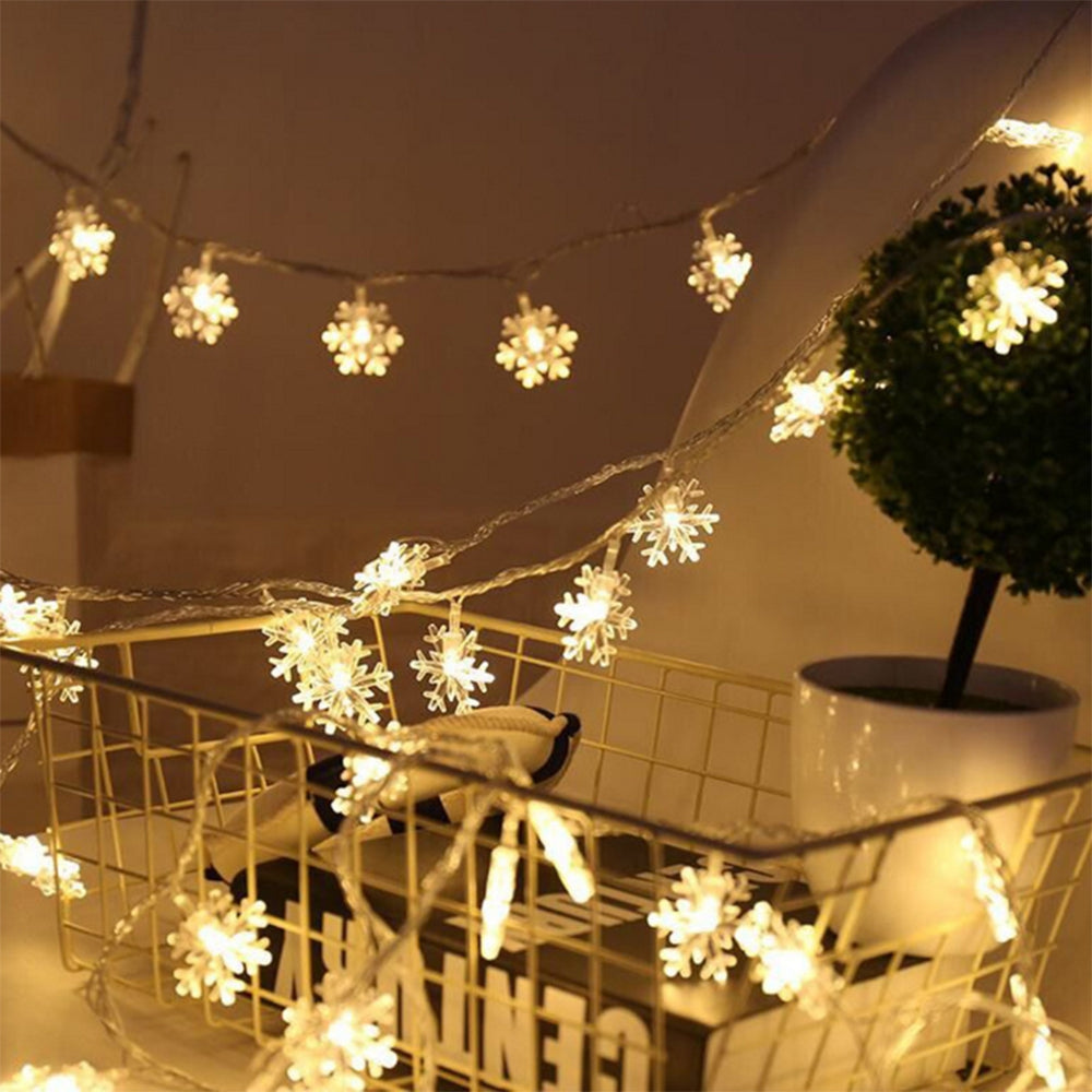 BRELONG LED Snowflake String Festival Lights Decorative Lights 30LED