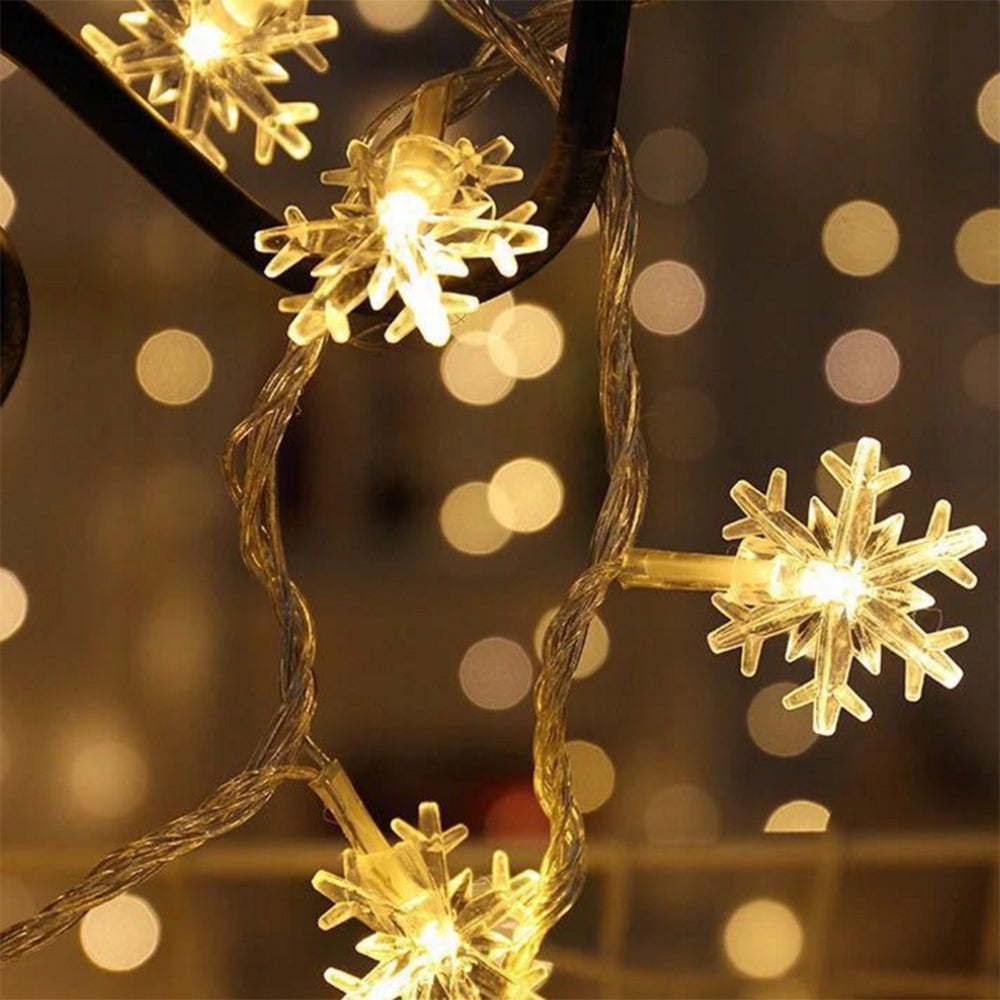 BRELONG LED Snowflake String Festival Lights Decorative Lights 30LED