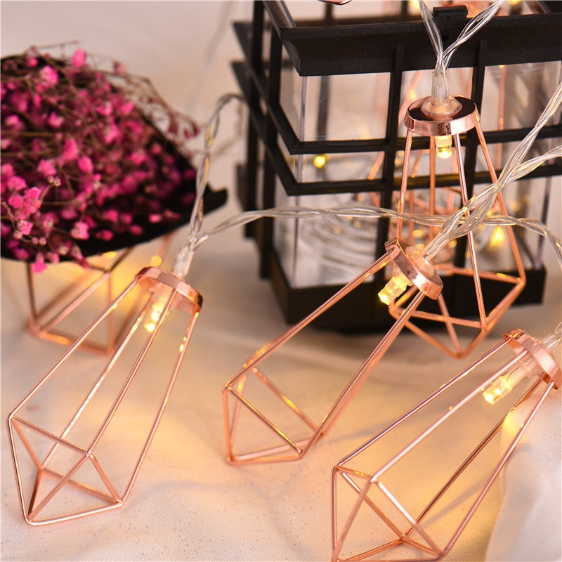 1.5M String Light LED Diamond Shaped Outdoors Bedroom Decor 10PCS