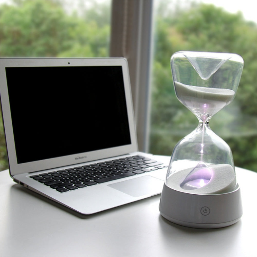 Creative Time Hourglass Sensor Light Night Lamp Recharge Accompany Sleep
