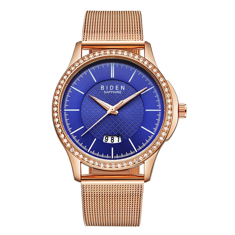 BIDEN New Fashion Watch Women Luxury Top Brand Casual Quartz Watch for Ladies Royal Blue Girl Dr...